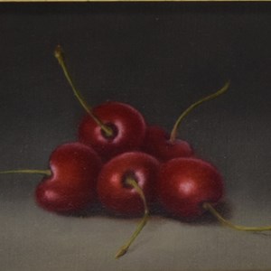 'Cherries' Oil By Joan Rollason