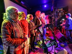 Preston People's Choir perform at The Ferret as part of the Preston Jazz & Improvisation Festival. Photo by Michael Porter.