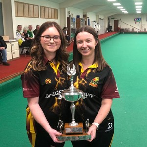 Ruby Hill and Chelsea Spencer - Ladies County Pairs Winners