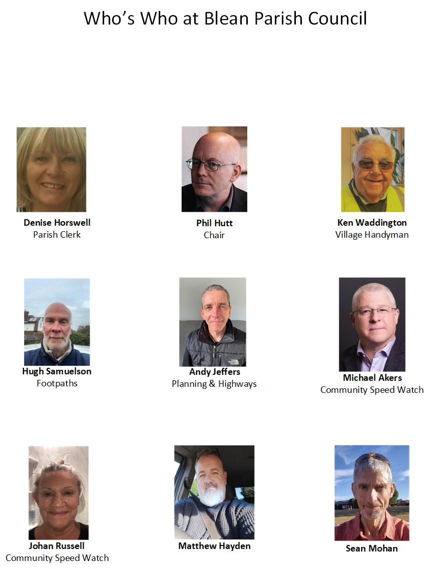 Blean Parish Council Parish Councillors