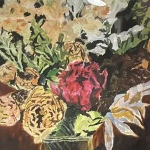 Dried Bouquet, acrylic by Christine Lockley