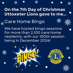 Uttoxeter Lions Club 12 Days Of Christmas 2024