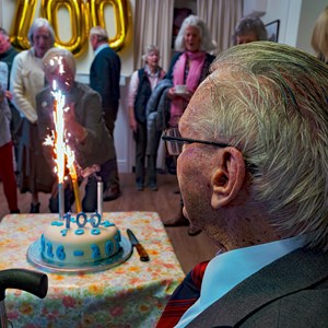 Berwick St James Parish Stan Palmer's 100th Birthday Party