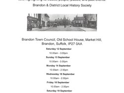 Brandon Town Council Heritage Open Days Events