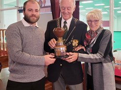 Cameron Trophy Winners: Jack Carline, Denise Latter collecting on behalf of themselves and Terry Carline