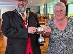 Jackie Jones, one half of Ladies Drawn Pairs Winners