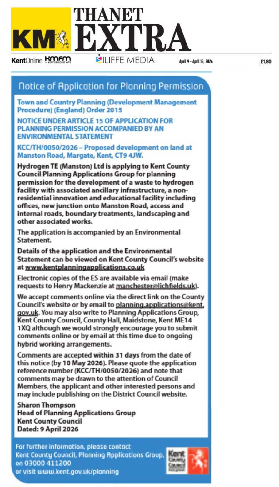 Published Advertisement - 9 April 2026