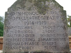 Great Coxwell War Memorial 1914 - 1919