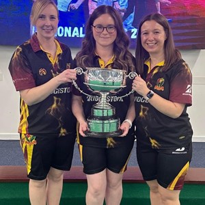 Annie Dunham, Ruby Hill and Chelsea Spencer - Ladies National Triples Winners