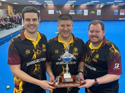 Martin Spencer, Mathew Orrey and Dominic McVittie - County Triples Winners