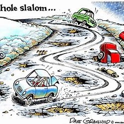 Pothole Cartoon