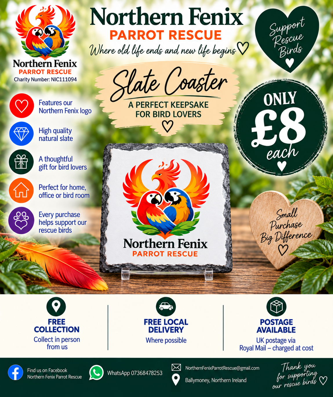 Northern Fenix Slate Coaster — £8