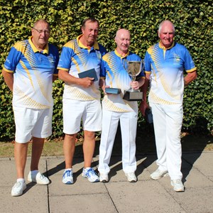 David Parker, Gerry White, Andrew Harvey & Clive Todd Senior Fours Winners 2018