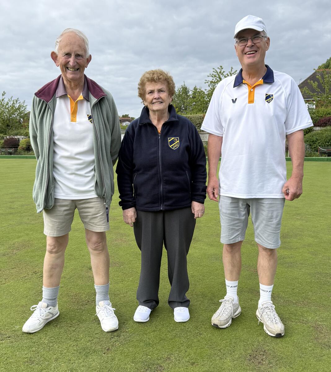 Derek Henley, Bernadette Martindill and Alan Curtis winning top rink at Townsend BC