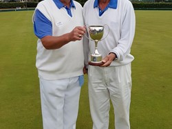 Graham Tongeman winner with Mike Sherwood(not in picture) of Mens Drawn Pairs