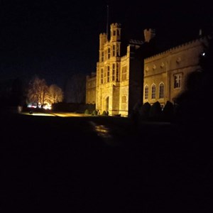 Coughton Court at night