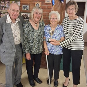 Alec Whittaker Trophy - Runners-Up - Harold, Viv & Evelyn