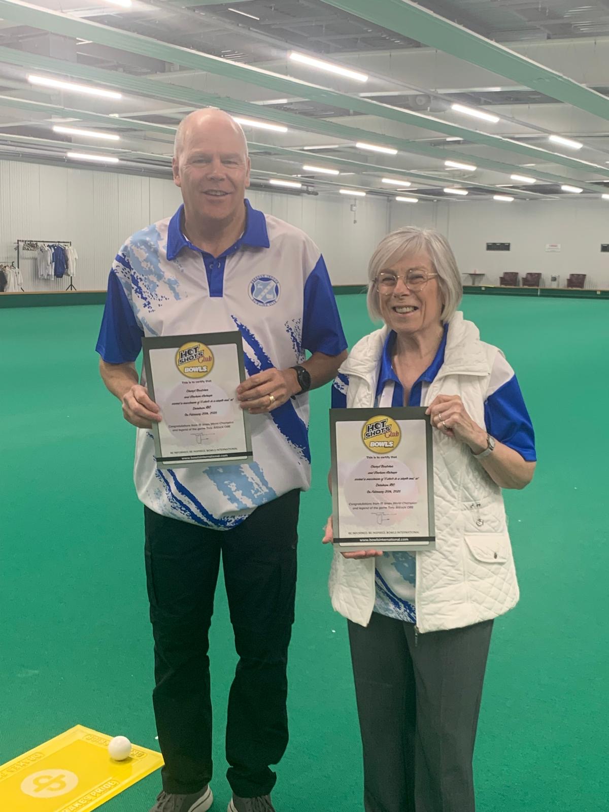 Congratulations to Cheryl and Graham for their Hot Shot award.