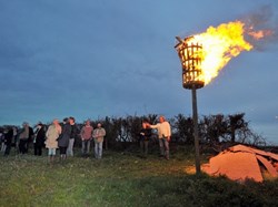 The Queen's 90th birthday beacon, picture by Shaun Tierney