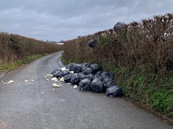 Fly Tipping in Brightstone Lane