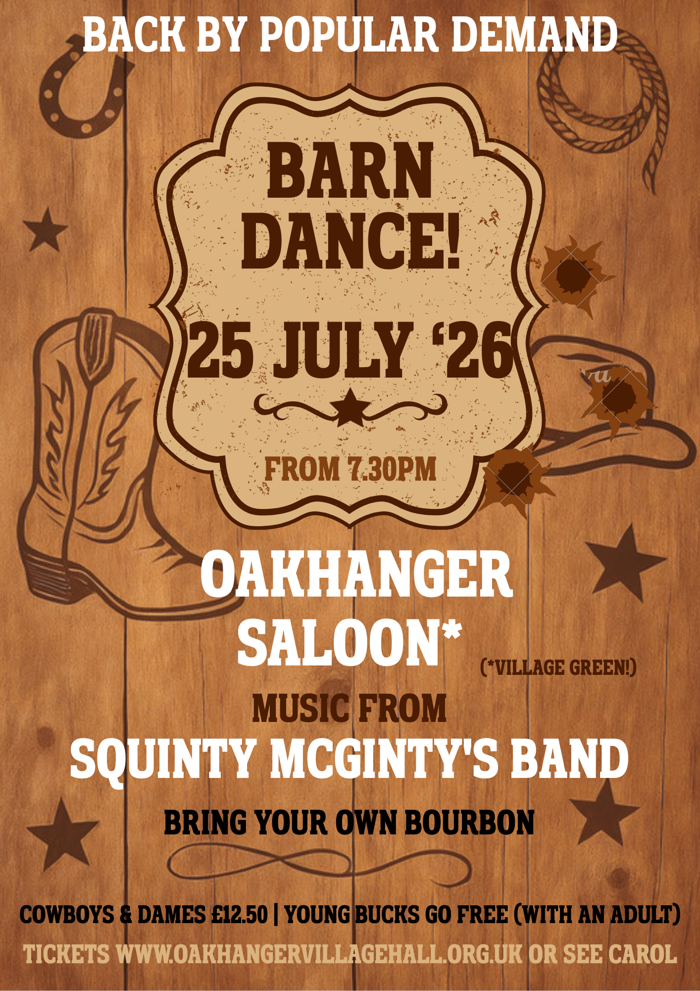 Oakhanger Village Hall Barn Dance - 25 Jul '26