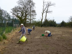2018 Making the Wildlife Area from the old tennis courts