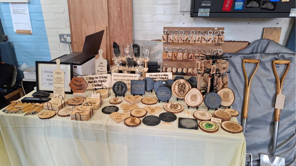 Engraved coasters, key rings, pens & plaques