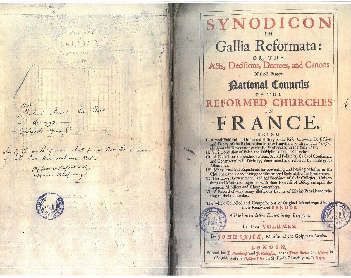 Synodicon in Gallia Reformata 1692