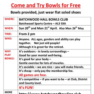 Batchwood Hall Bowling Club Gallery