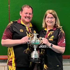 Jean Patterson and Dominic McVittie - County Mixed Pairs Champions