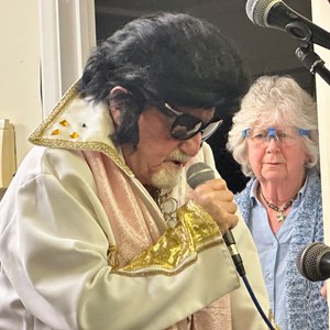 Mr Elvis (Porteous) Presley makes a guest appearance in Westbrook.
