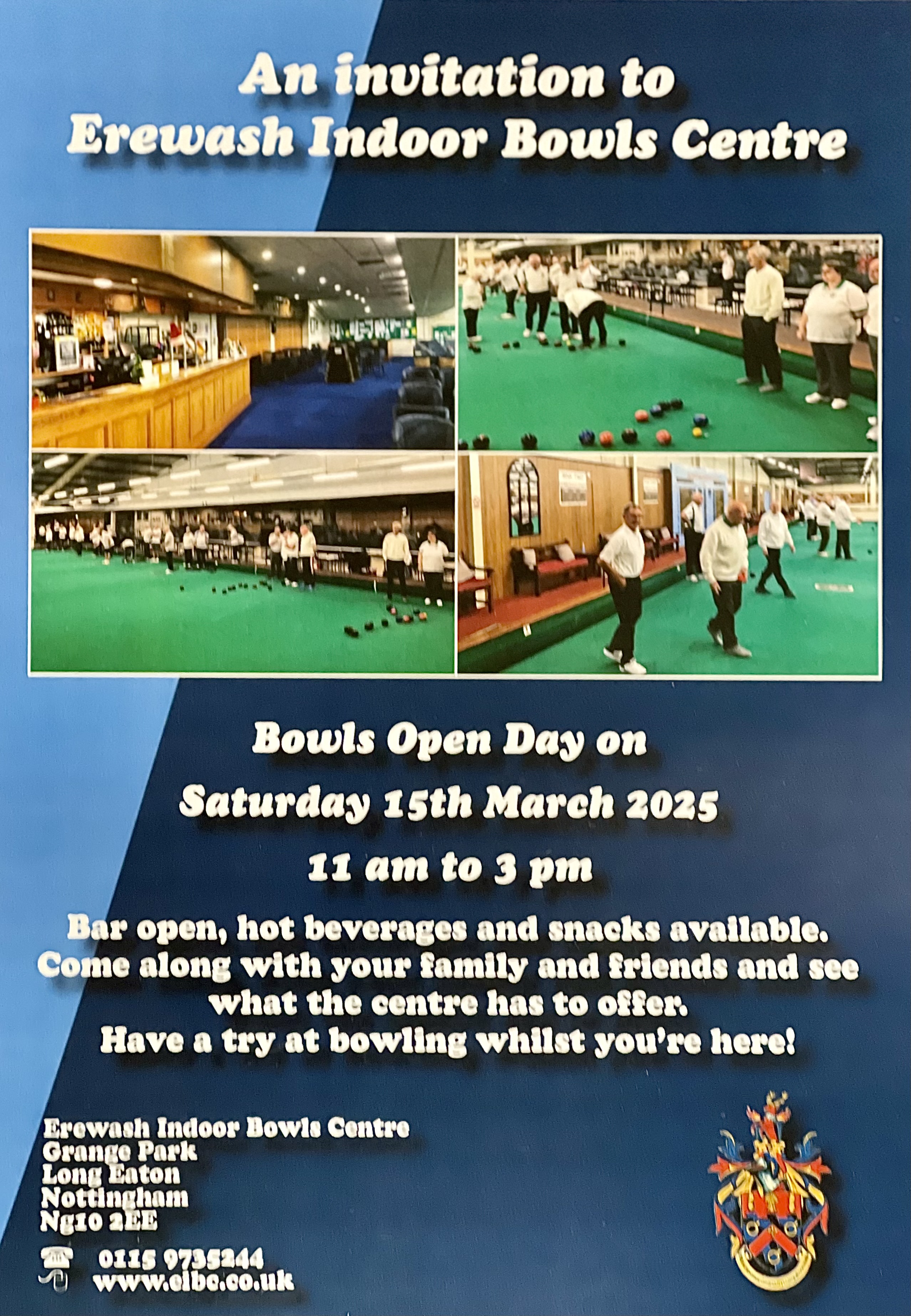 Erewash Indoor Bowls Centre New Bowlers