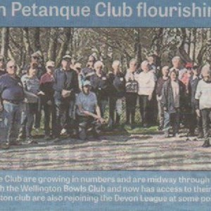 Wellington Petanque Club Press cuttings archive