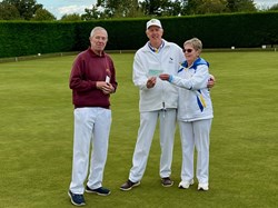 The runners-up cheque