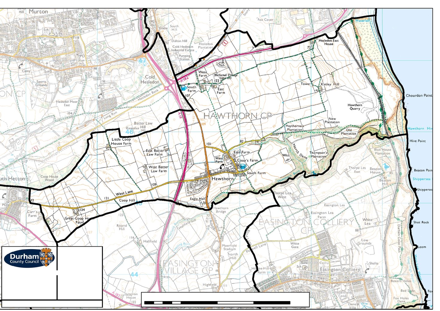 Hawthorn Parish Boundary