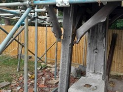 Missing broken tenon