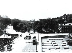 A view of the Aquarium from the Spa Bridge