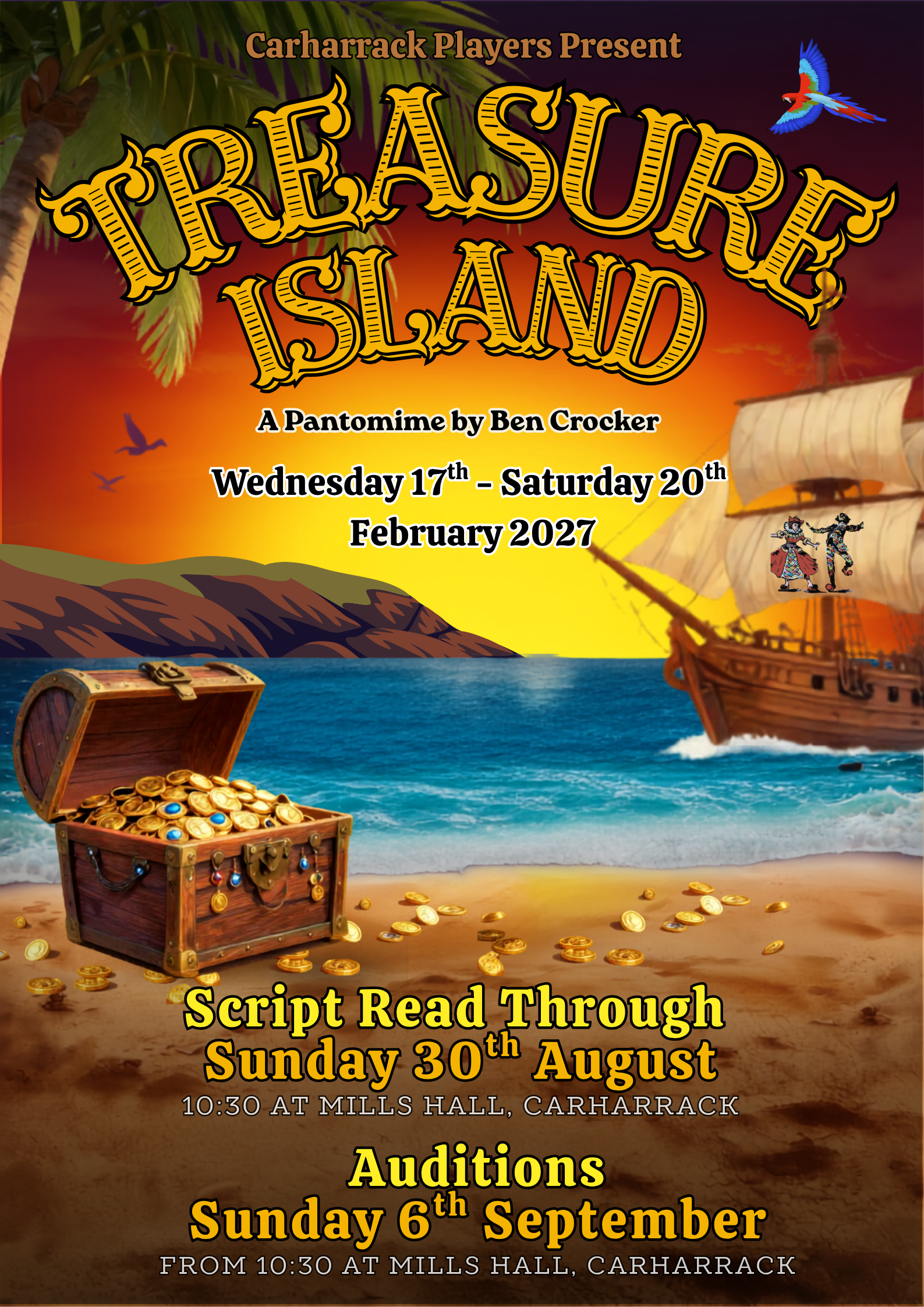 Treasure Island Poster Carharrack Players