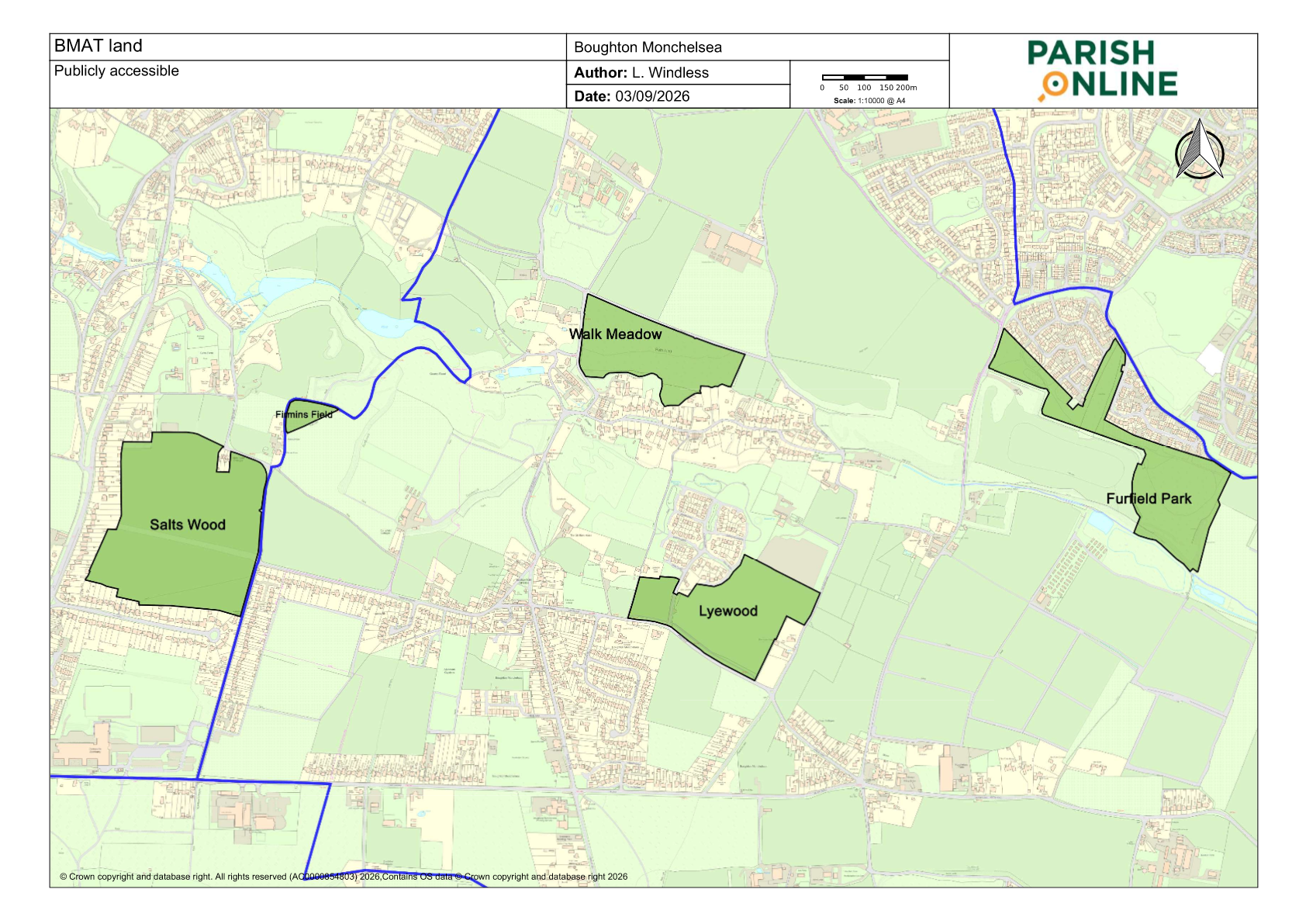 Publicly accessible BMAT land