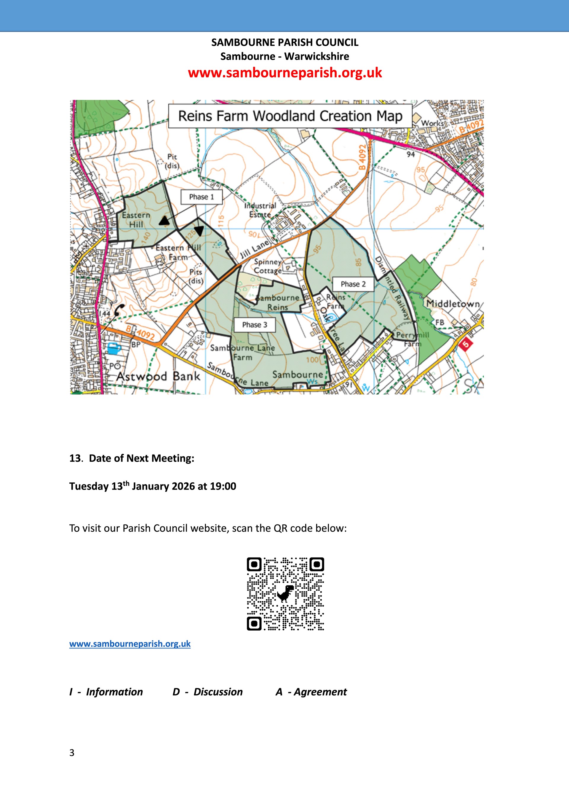 Sambourne Parish Council Agendas