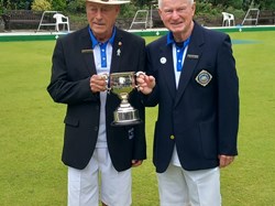 Pairs winners George Cook and Mike Brain
