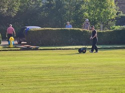 Woods Bowls Club Putting the green to bed 9 October 2021