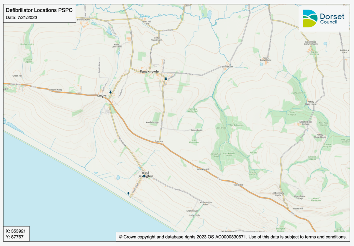 Puncknowle Swyre Defibrillators