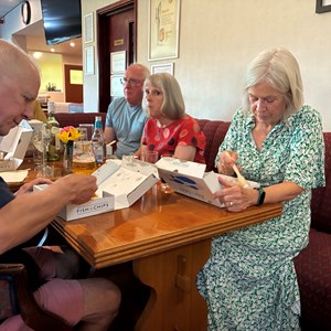 Fish & Chip supper after our skittles evening
