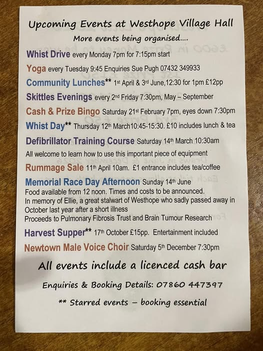 March 2026 Events Poster