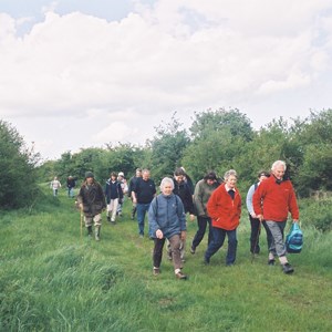 At the front; Molly Boughton, Valerie Smith and Mike Smith