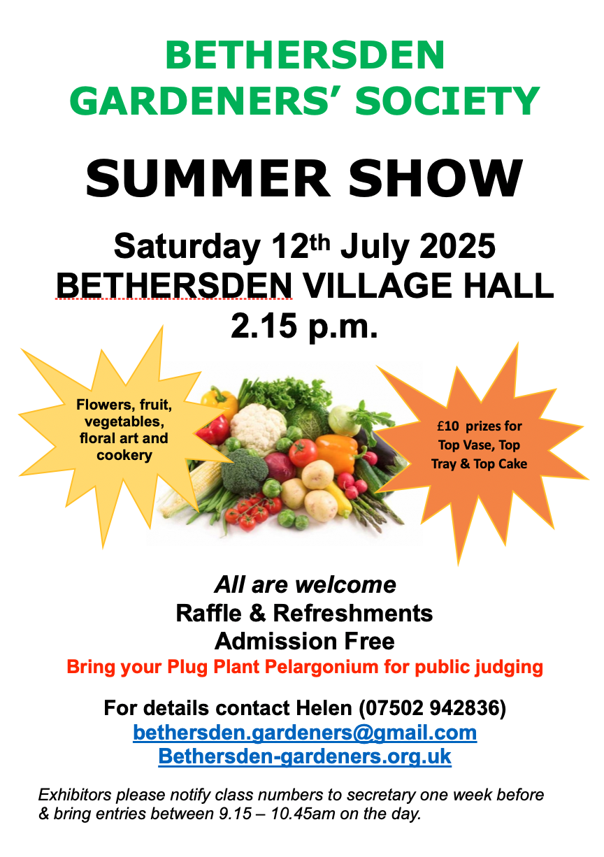 BETHERSDEN GARDENERS' SOCIETY Next Event(s)