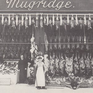 Mugridge, butchers shop, 3 Normandy Street 1909