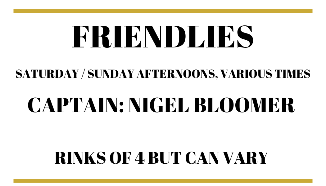 Long Eaton Town Bowls Club Saturday Friendlies