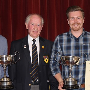 President John Newland with Cameron Cup Winners Jake & Sam Roberts